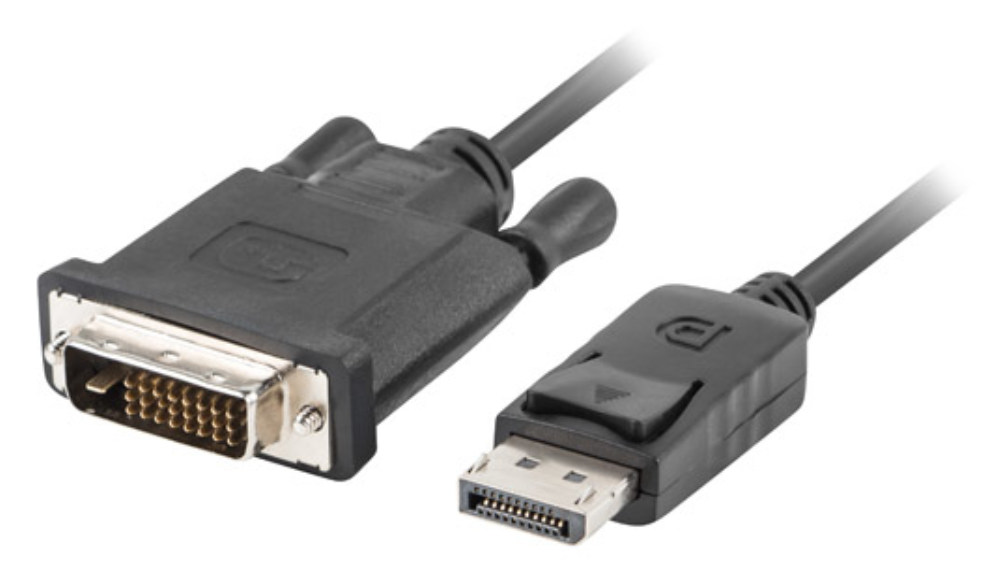 Lanberg CA-DPDV-10CU-0018-BK adaptador de cable de vídeo 1,8 m DisplayPort DVI-D Negro
