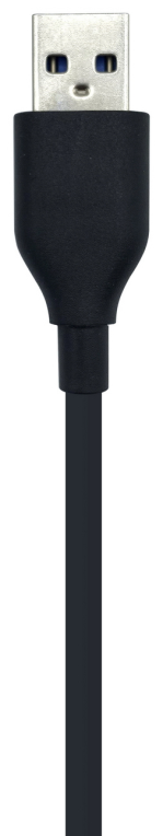 AISENS Hub USB 2.0, Tipo A/M - 4 x Tipo A/H, Negro, 30 cm