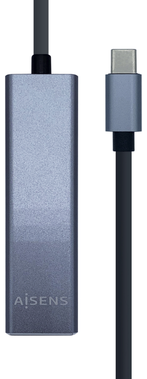 AISENS A109-0396 hub de interfaz USB 3.2 Gen 1 (3.1 Gen 1) Type-C Gris
