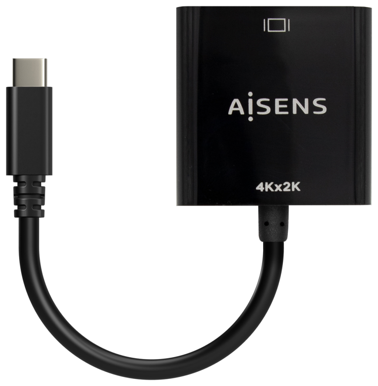 AISENS Conversor USB-C A HDMI 4K@30Hz, USB-C/M-HDMI/H, Negro, 15cm