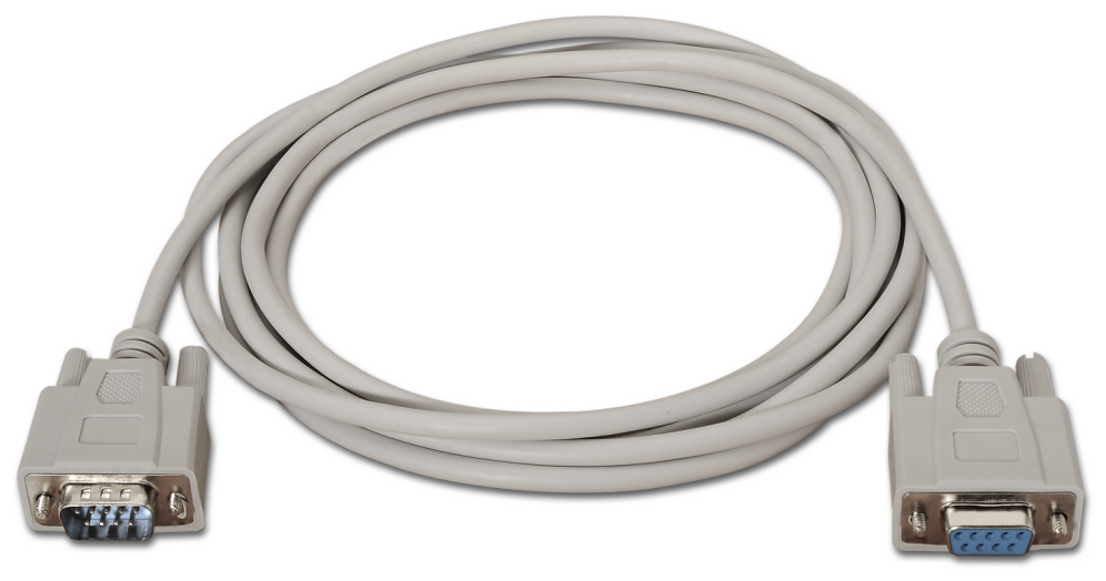 AISENS A112-0065 cable de serie Beige 1,8 m DB9