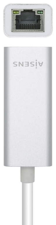 AISENS Conversor USB3.1 Gen1 USB-C A Ethernet Gigabit 10/100/1000 Mbps, 15 cm