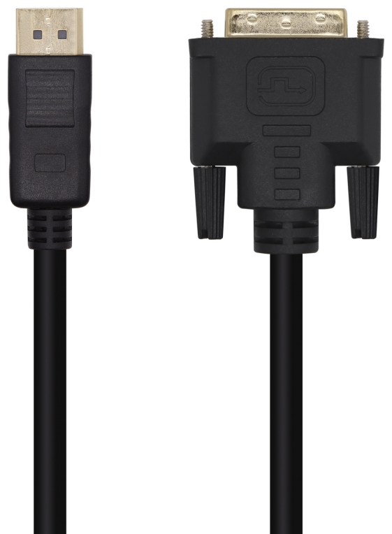 AISENS Cable Conversor DisplayPort A DVI, DP/M-DVI/M, Negro, 3.0m