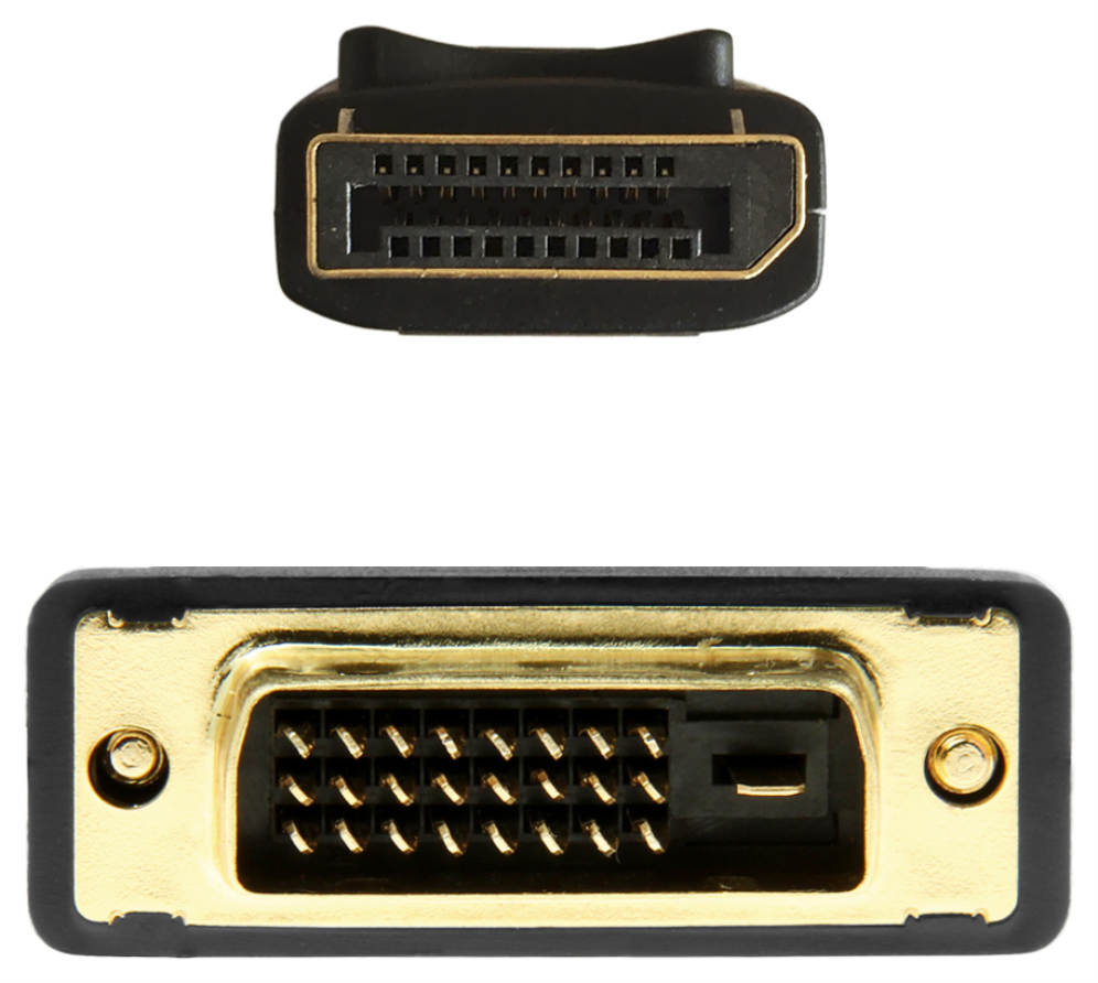 AISENS Cable Conversor DisplayPort A DVI, DP/M-DVI/M, Negro, 3.0m