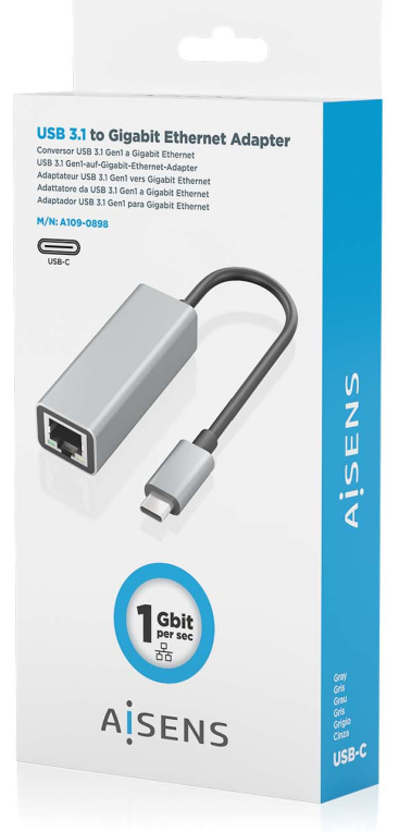 AISENS A109-0898 adaptador y tarjeta de red 1000 Mbit/s
