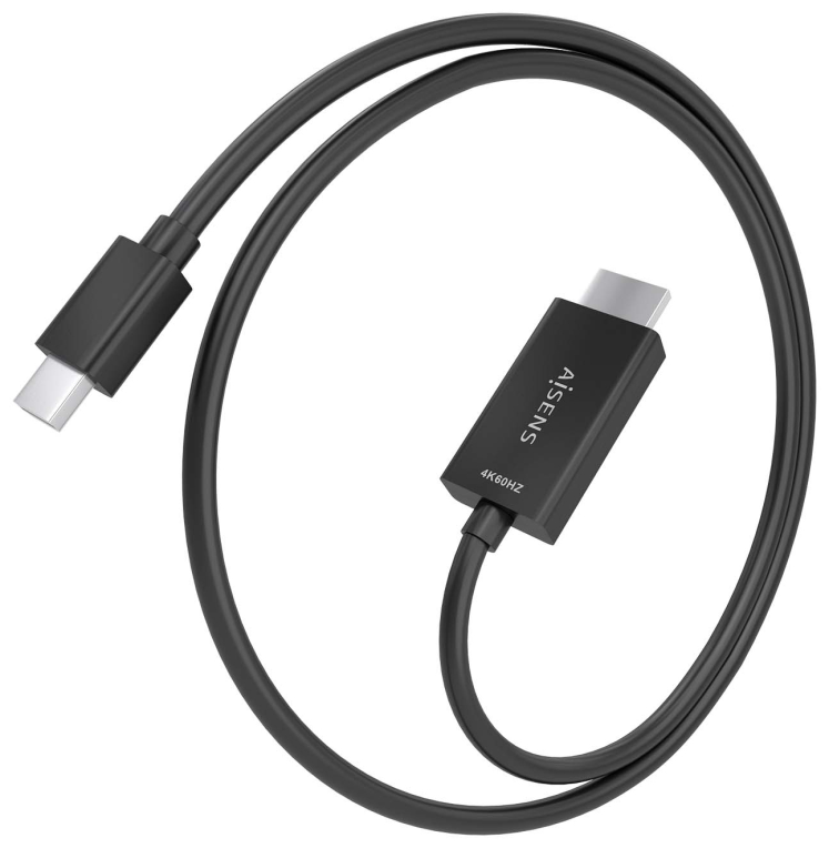 AISENS A125-0886 adaptador de cable de vídeo 1 m Mini DisplayPort HDMI tipo A (Estándar)