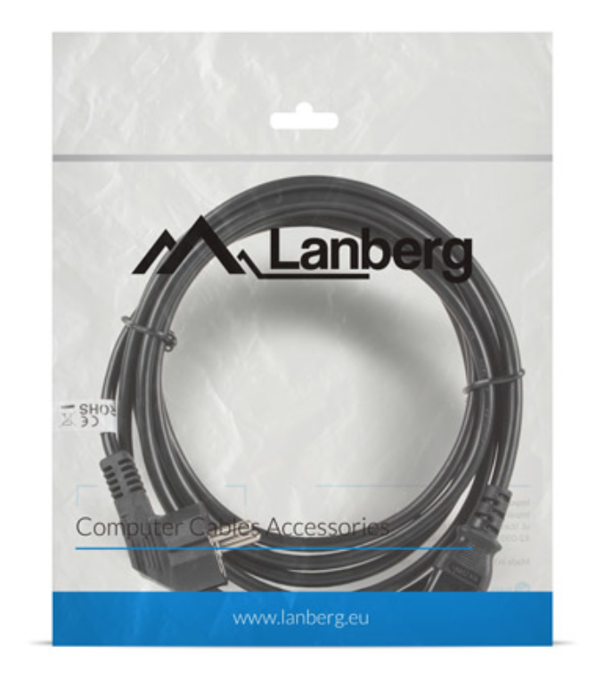 Lanberg CA-C13C-11CC-0030-BK cable de transmisión Negro 3 m C13 acoplador CEE7/7
