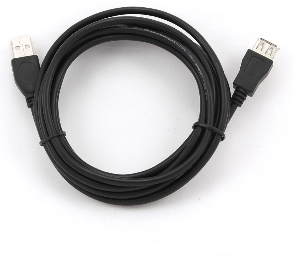 Gembird 3m USB 2.0 A M/FM cable USB USB A Negro