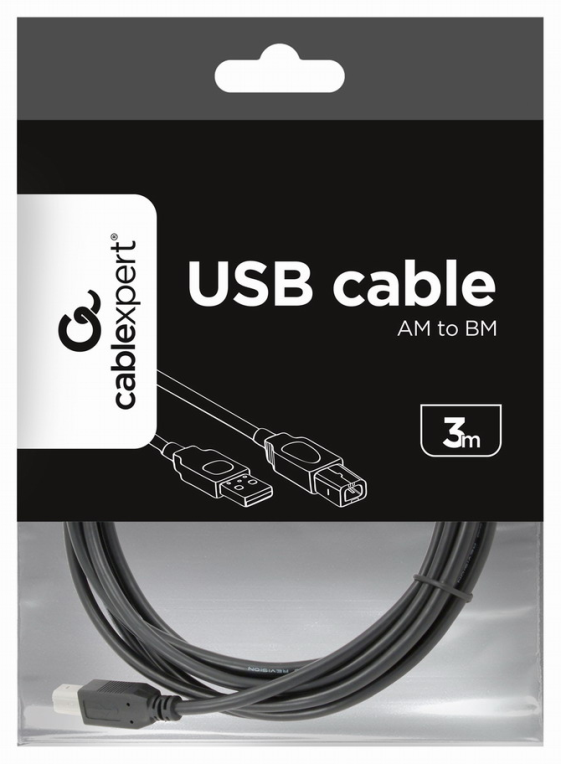 Gembird CCP-USB2-AMBM-10 cable USB 3,04 m USB A USB B Negro