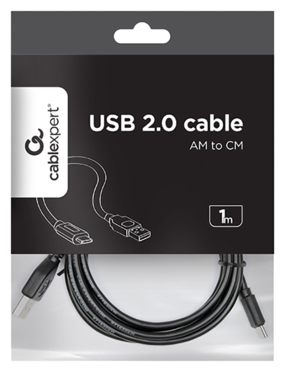 Gembird USB-A/USB-C, 1m cable USB USB 2.0 USB A USB C Negro