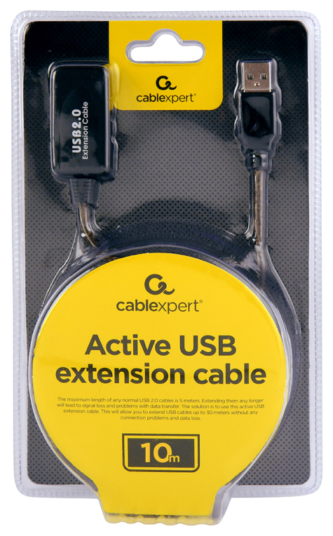 Gembird USB A/USB A M/F 10m cable USB USB 2.0 Negro