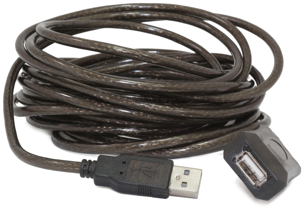 Gembird USB A/USB A M/F 10m cable USB USB 2.0 Negro