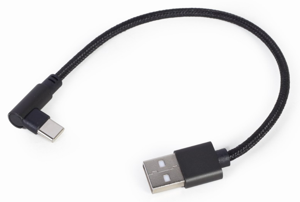 Gembird CC-USB2-AMCML-0.2M cable USB USB 2.0 0,2 m USB A USB C 0,48 Gbit/s Negro