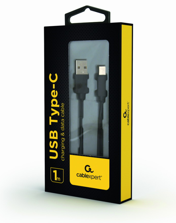 Cablexpert CC-USB2-AMCM-1M cable USB USB 2.0 USB A USB C Negro