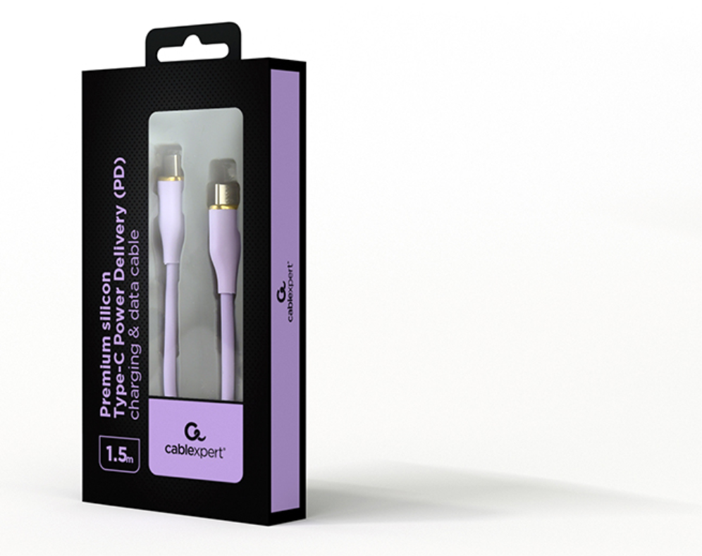 Gembird CC-USB2S-CMCM-1.5M-P cable USB USB 2.0 1,5 m USB C Púrpura