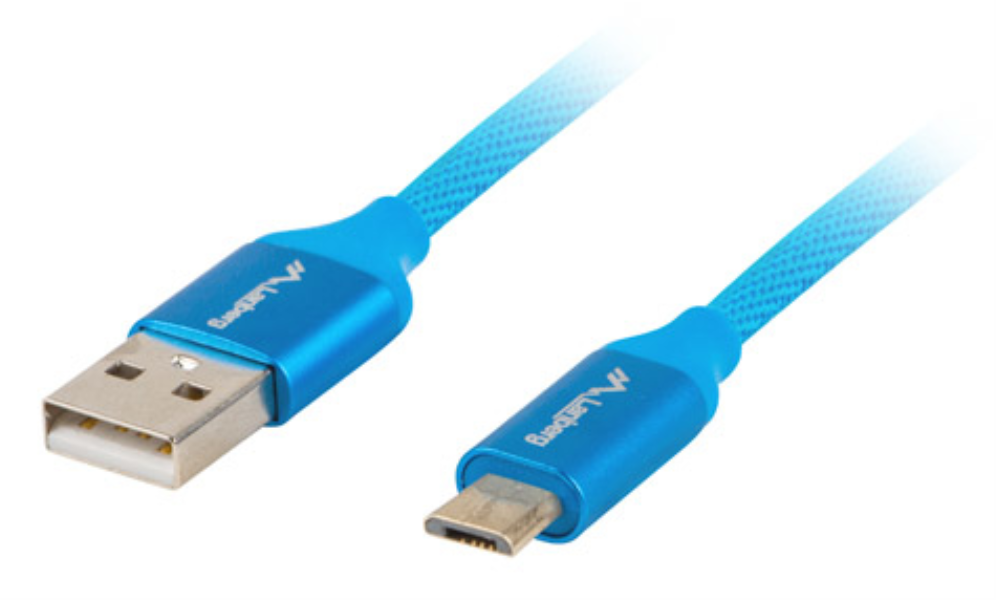 Lanberg CA-USBM-20CU-0018-BL cable USB USB 2.0 1,8 m Micro-USB A USB A Azul