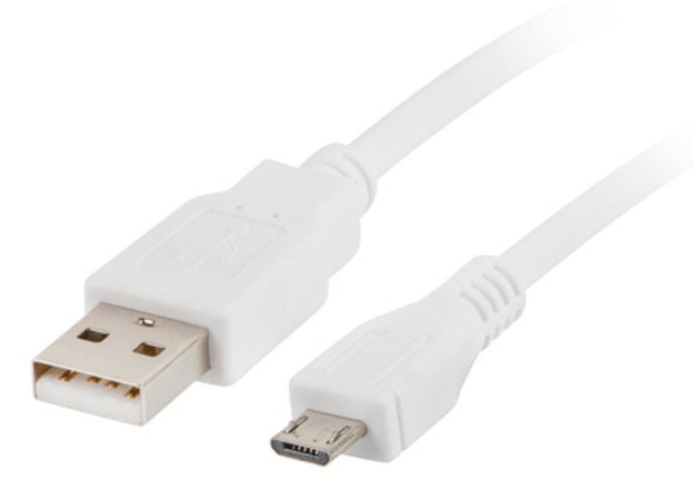 Lanberg CA-USBM-10CC-0010-W cable USB USB 2.0 1 m Micro-USB A USB A 0,48 Gbit/s Blanco