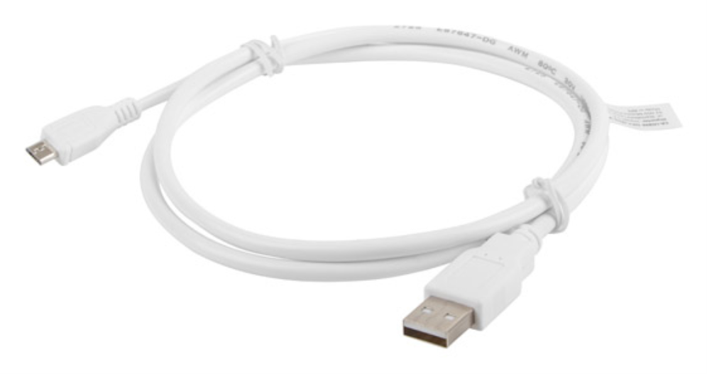 Lanberg CA-USBM-10CC-0010-W cable USB USB 2.0 1 m Micro-USB A USB A 0,48 Gbit/s Blanco