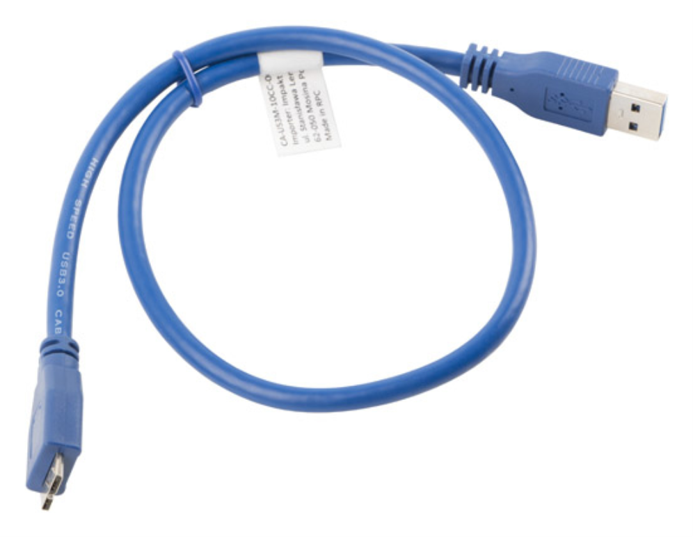 Lanberg CA-US3M-10CC-0005-B cable USB 0,5 m Micro-USB A USB A Azul