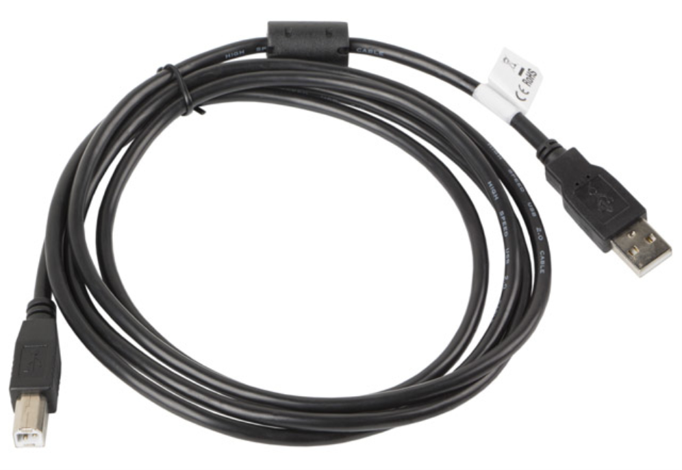 Lanberg CA-USBA-11CC-0018-BK cable USB USB 2.0 1,8 m USB B Negro
