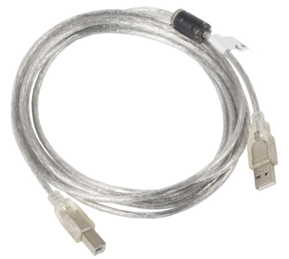 Lanberg CA-USBA-12CC-0030-TR cable USB USB 2.0 3 m USB B Transparente