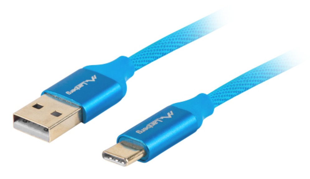 Lanberg CA-USBO-22CU-0018-BL cable USB USB 2.0 1,8 m USB A USB C Azul