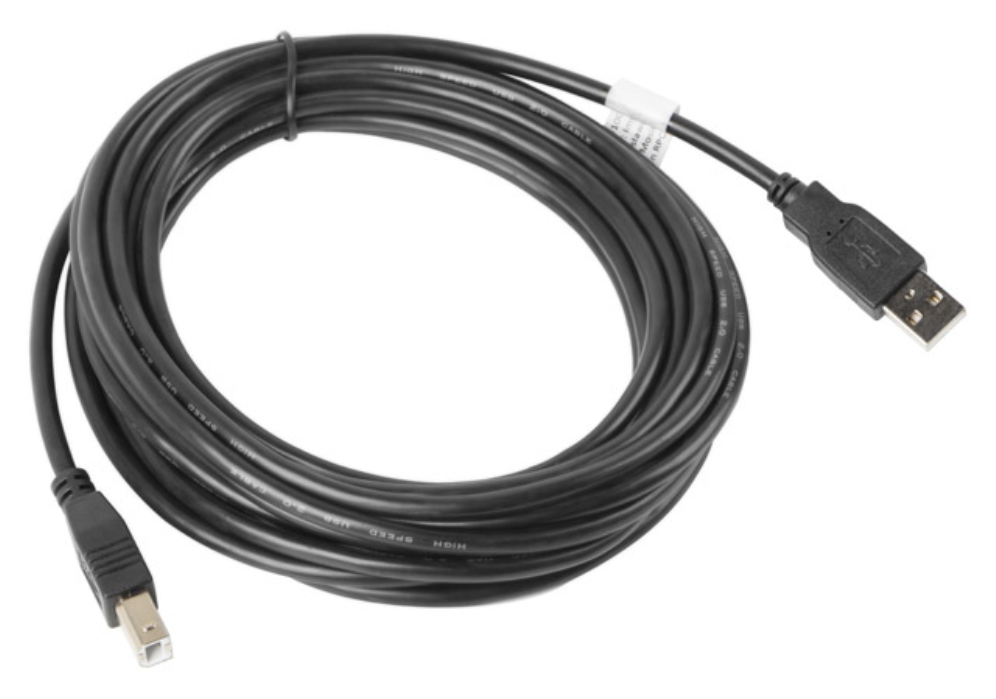 Lanberg CA-USBA-10CC-0050-BK cable USB USB 2.0 5 m USB B Negro