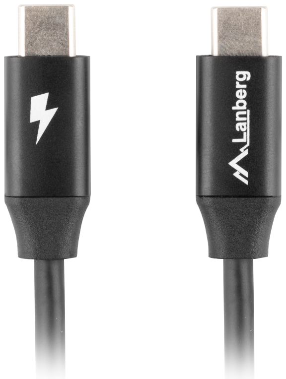 Lanberg CA-CMCM-40CU-0018-BK cable USB USB 2.0 1,8 m USB C Negro