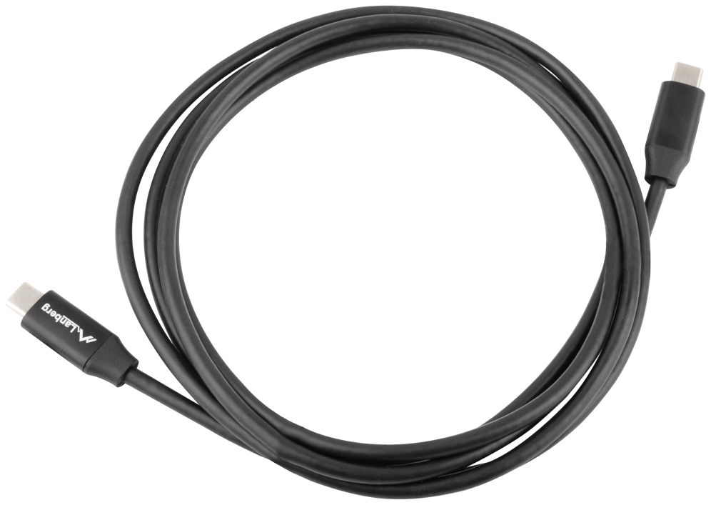 Lanberg CA-CMCM-40CU-0018-BK cable USB USB 2.0 1,8 m USB C Negro