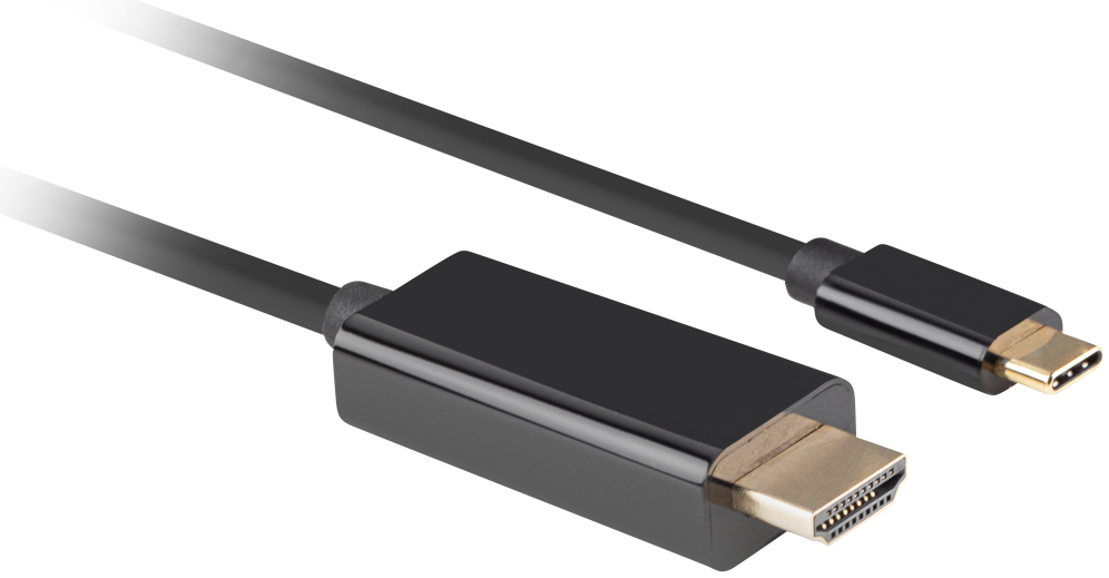 Lanberg CA-CMHD-10CU-0018-BK adaptador de cable de vídeo 1,8 m USB Tipo C HDMI