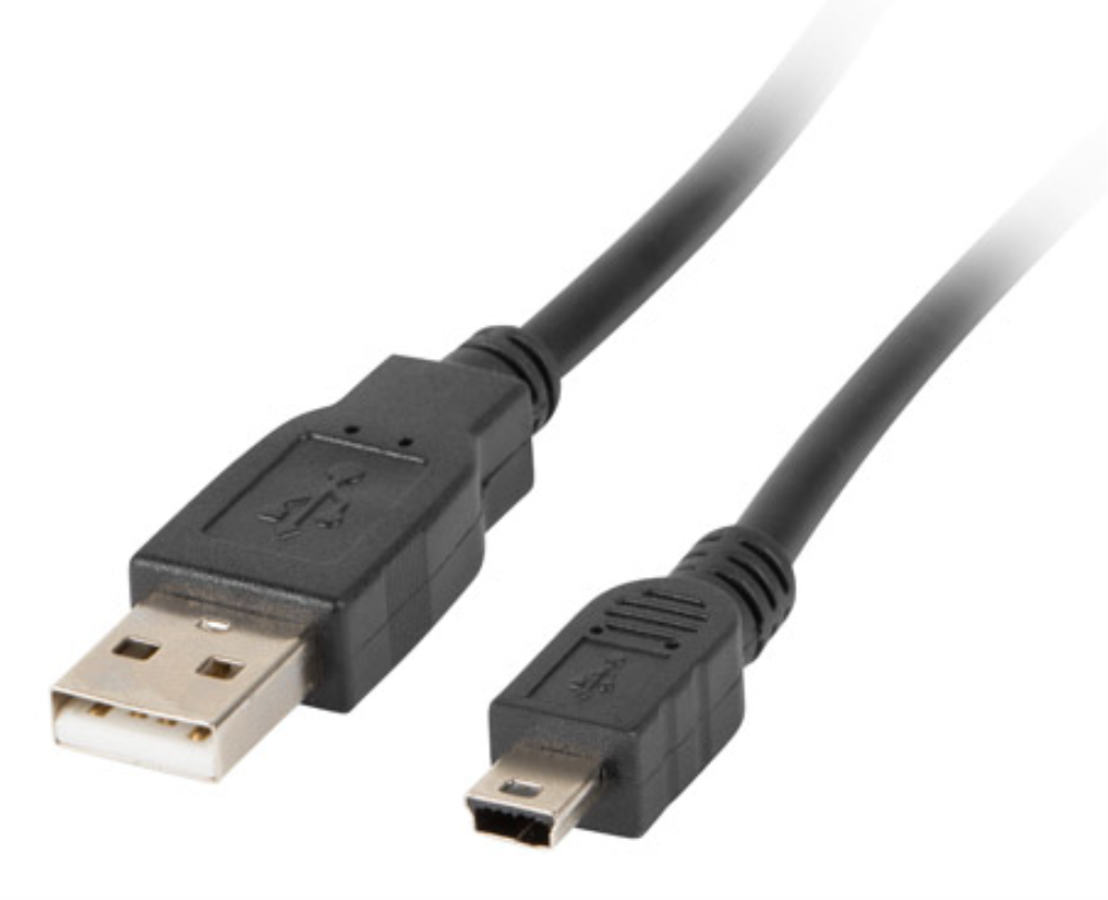 Lanberg CA-USBK-10CC-0003-BK cable USB USB 2.0 0,3 m Mini-USB A USB A 0,48 Gbit/s Negro