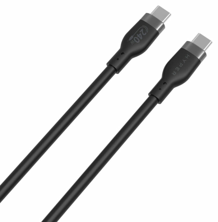 HYPER HJ4002BKGL cable USB USB 2.0 2 m USB C Negro
