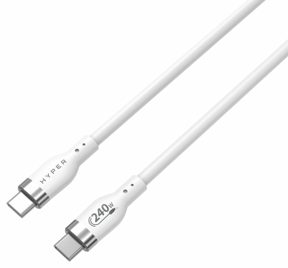 HYPER HJ4002WHGL cable USB USB 2.0 2 m USB C Blanco