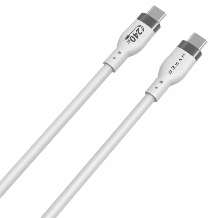 HYPER HJ4002WHGL cable USB USB 2.0 2 m USB C Blanco