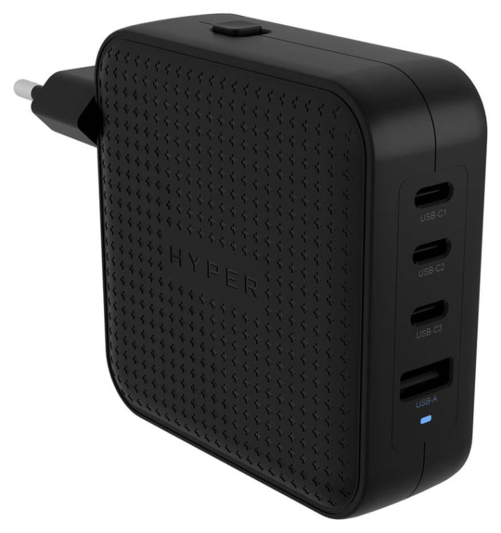 HYPER HJ1002BKWWGL cargador de dispositivo móvil Portátil, Smartphone, Tableta Negro Corriente alterna Carga rápida Interior