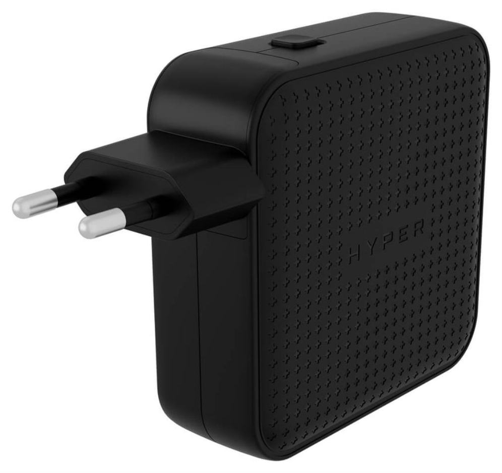 HYPER HJ1002BKWWGL cargador de dispositivo móvil Portátil, Smartphone, Tableta Negro Corriente alterna Carga rápida Interior