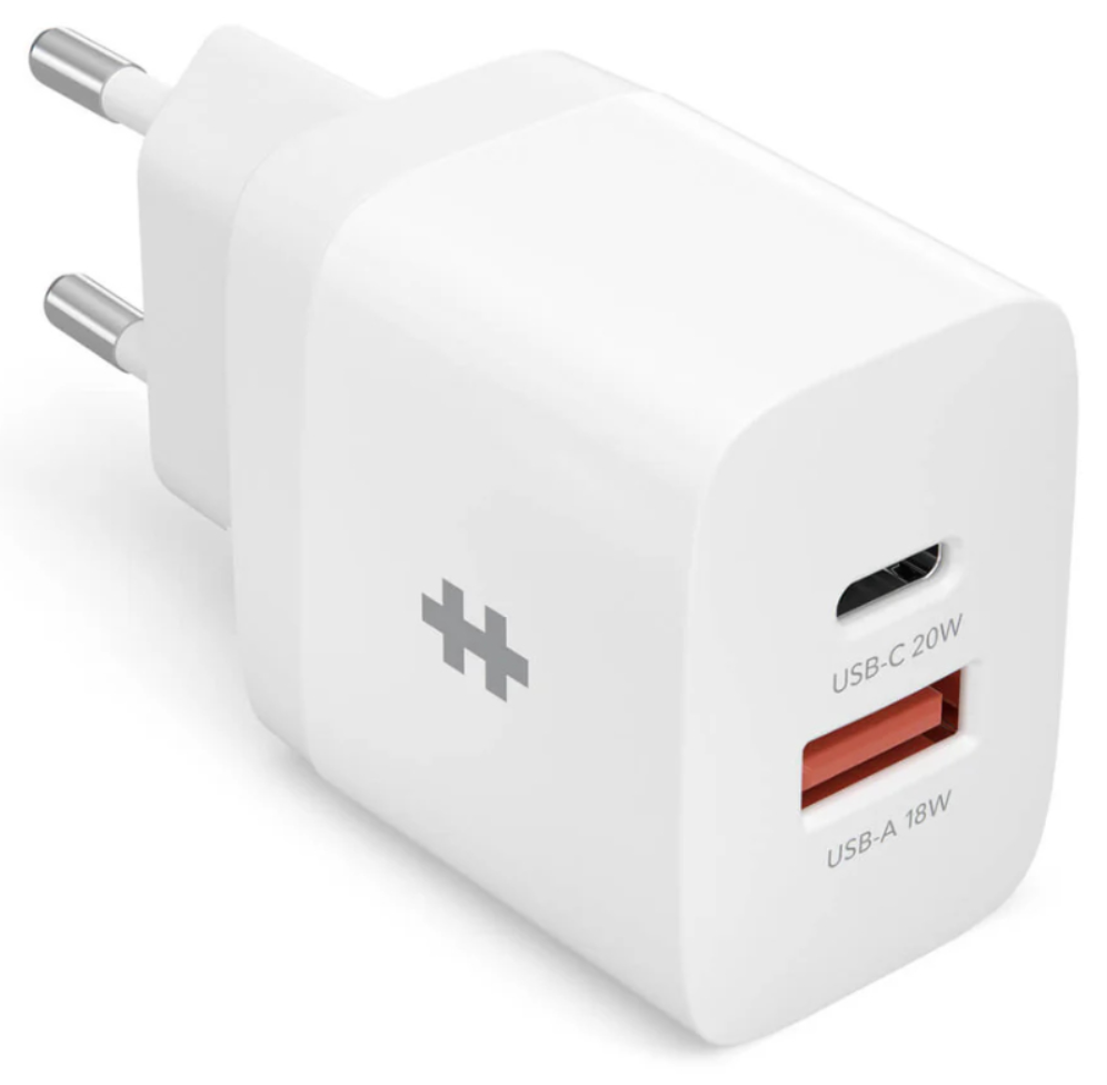 HYPER HJ205EU cargador de dispositivo móvil Smartphone, Tableta Blanco Corriente alterna Carga rápida Interior