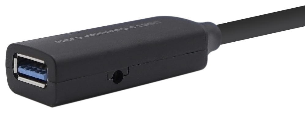 AISENS Cable USB 3.0 Prolongador con amplificador y alim., Tipo A/M-A/H, Negro, 10m
