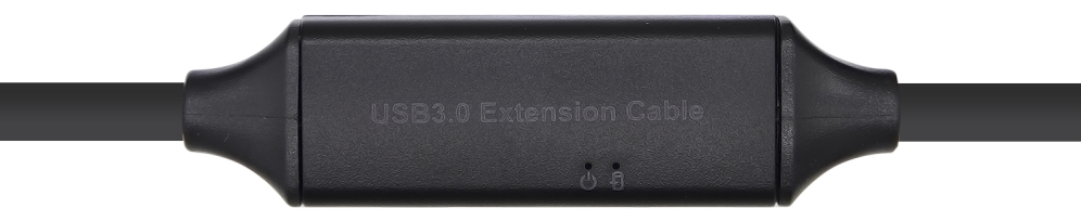 AISENS Cable USB 3.0 Prolongador con amplificador y alim., Tipo A/M-A/H, Negro, 10m