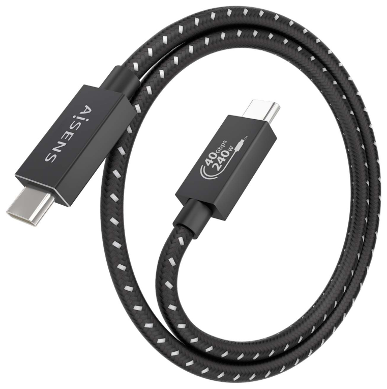 AISENS A156-0866 cable USB USB4 Gen 3x2 0,5 m USB C