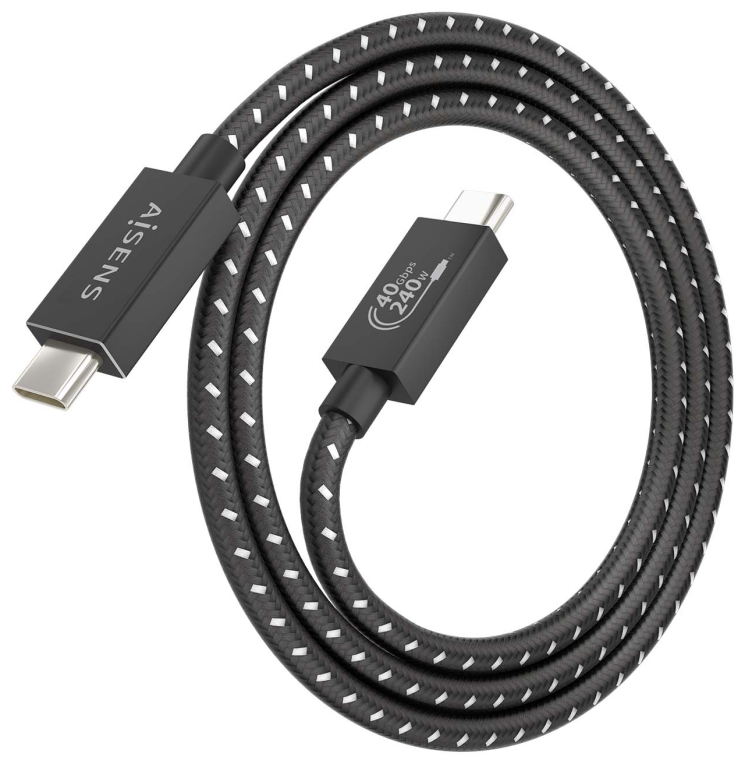AISENS A156-0867 cable USB USB4 Gen 3x2 1 m USB C