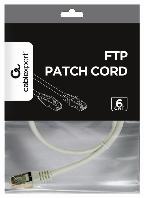 Gembird PP6-0.5M cable de red Gris 0,5 m Cat6