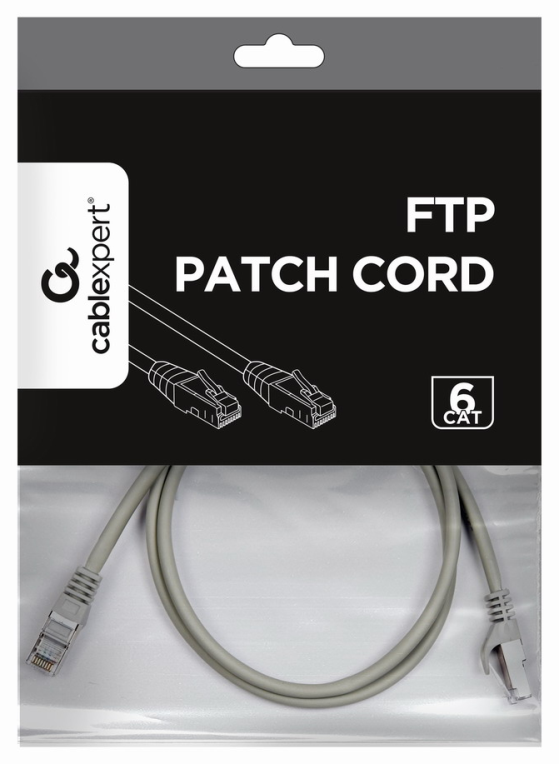 Gembird PP6-1M cable de red Gris Cat6