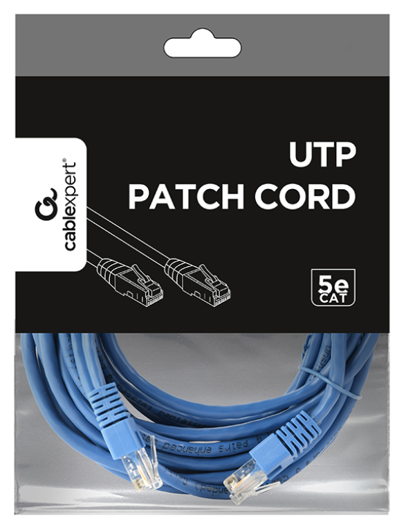 Gembird PP12-5M/B cable de red Azul Cat5e U/UTP (UTP)