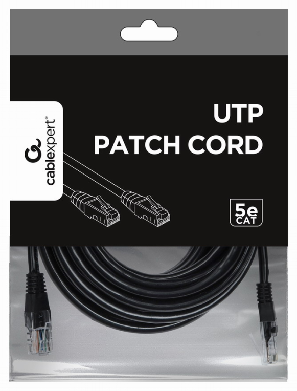 Gembird PP12-5M/BK cable de red U/UTP (UTP)