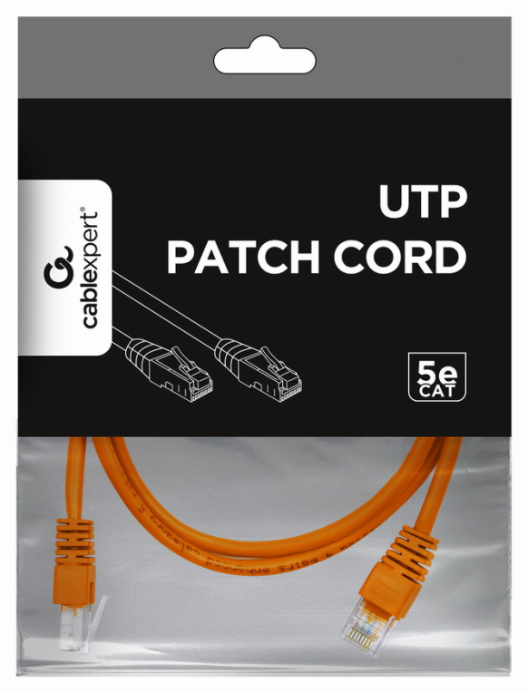Gembird PP12-1M/O cable de red Naranja Cat5e U/UTP (UTP)