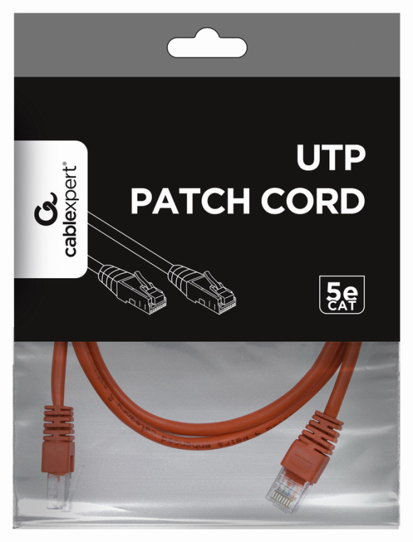 Gembird PP12-1M/R cable de red Rojo Cat5e U/UTP (UTP)