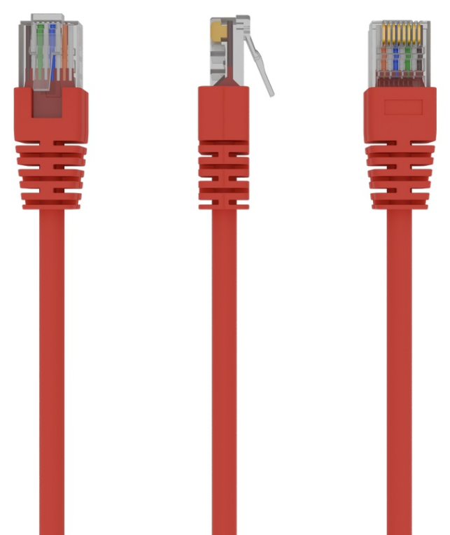 Gembird PP12-1M/R cable de red Rojo Cat5e U/UTP (UTP)