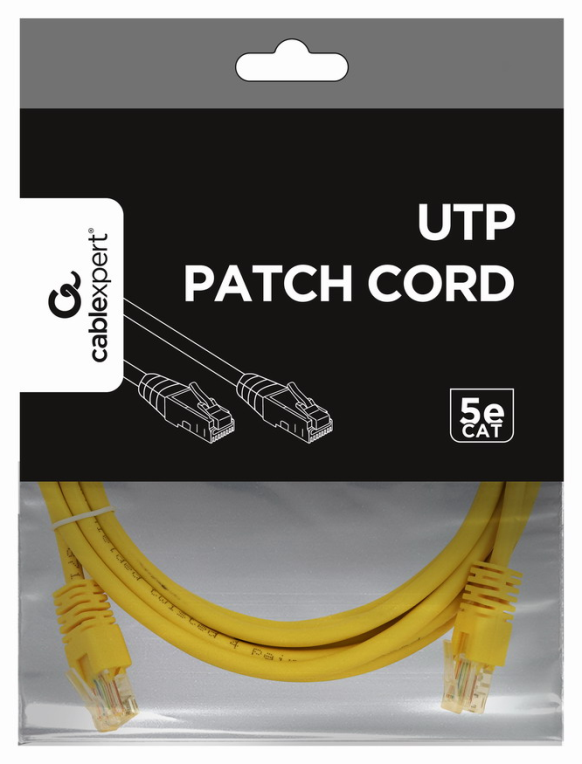 Gembird PP12-3M/Y cable de red Amarillo Cat5e U/UTP (UTP)