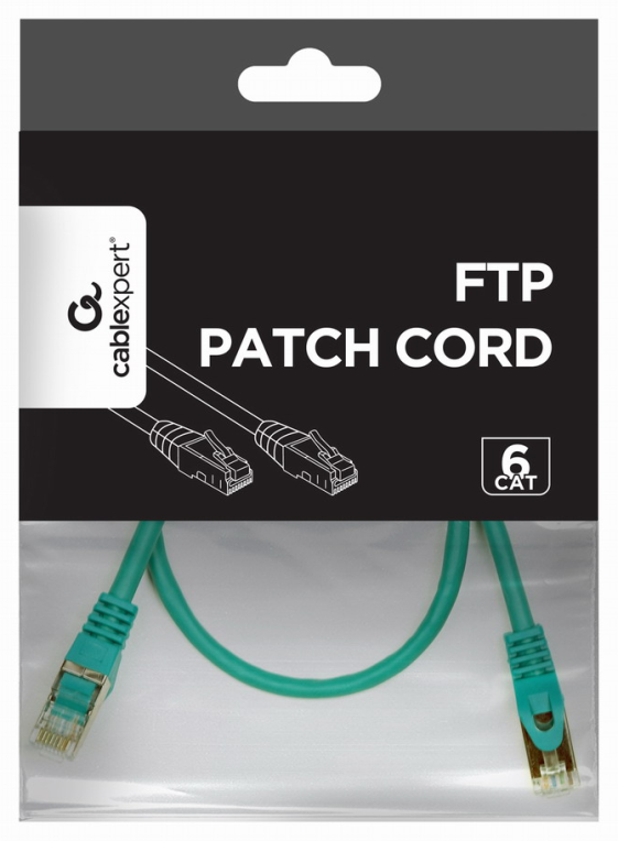 Gembird Patch Cord Cat.6 UTP 0.5m cable de red Verde 0,5 m Cat6 U/UTP (UTP)